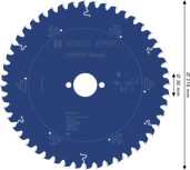 BoschEXPERT 木工圆锯片 216 毫米，用于木材切割。